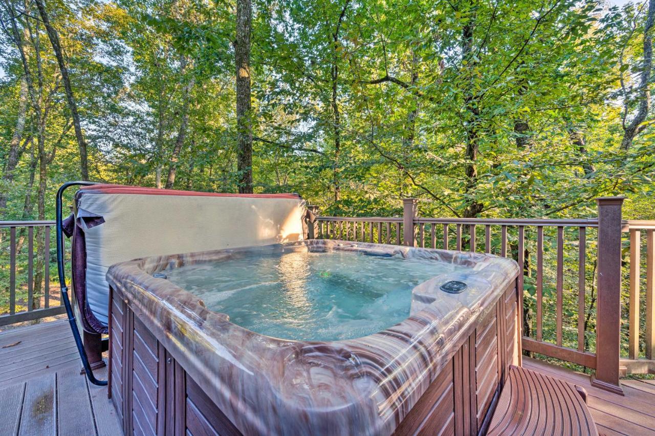 Creekside Broken Bow Cabin With Hot Tub And Fire Pit! Stephens Gap المظهر الخارجي الصورة